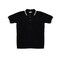 Christmas Central Men's Black Knit Pullover Golf Polo Shirt - Medium